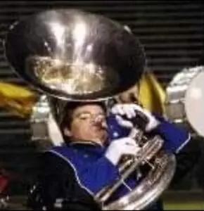 Moose performing with the Robinson Secondary School Marching Rams of Fairfax, VA