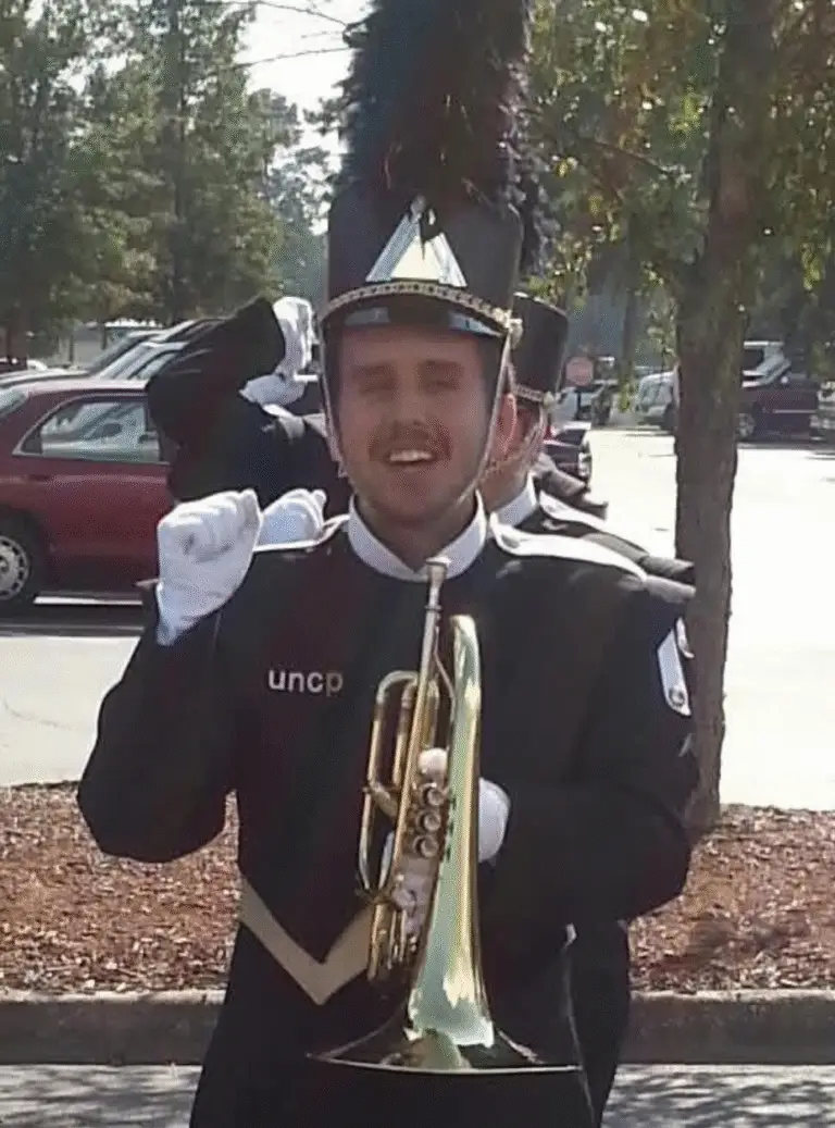 Mr. Leonard in his UNC Pembroke days